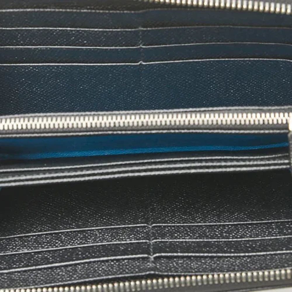 Bvlgari Vintage Pre-owned Leather wallets Black Dames