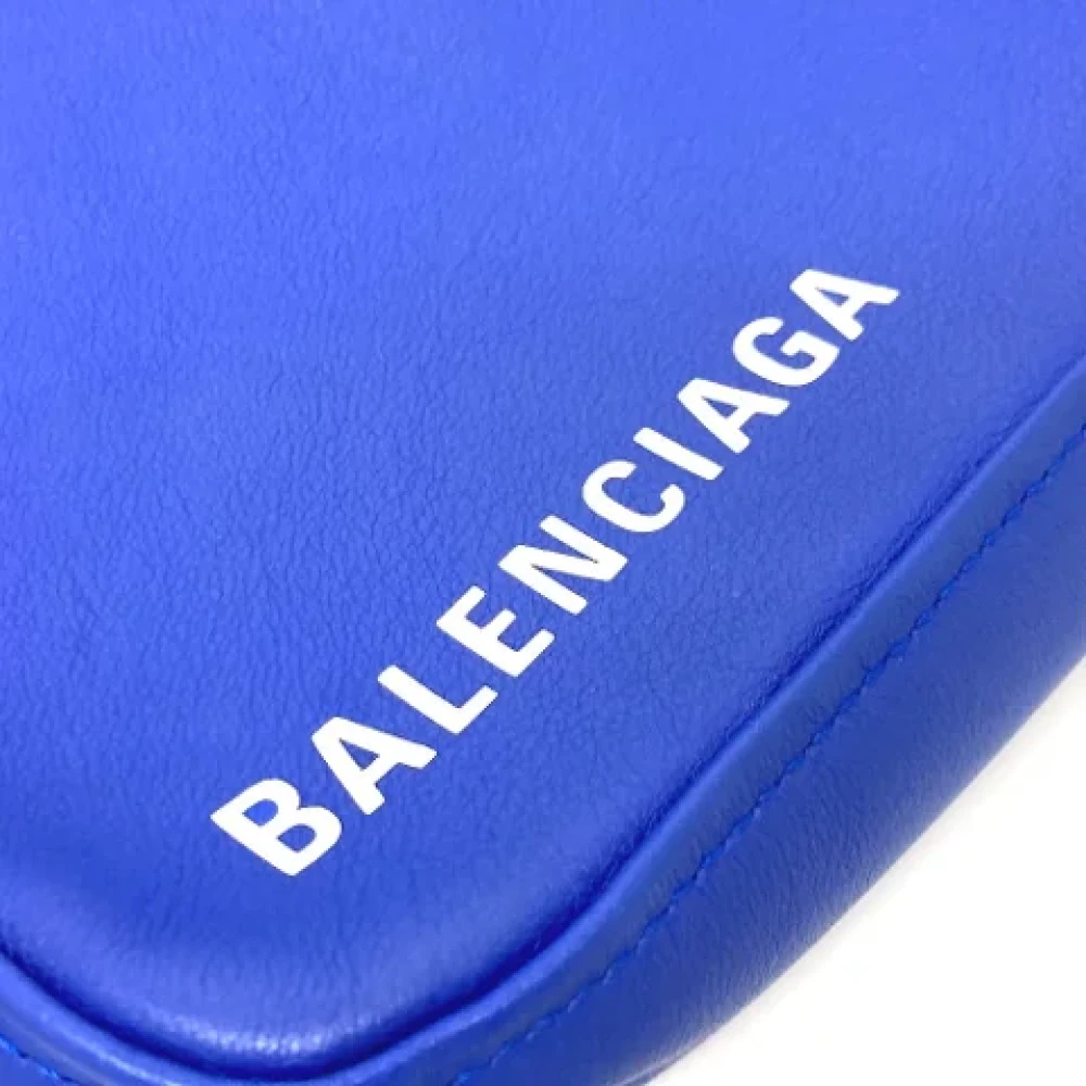 Balenciaga Vintage Pre-owned Leather balenciaga-bags Blue Dames