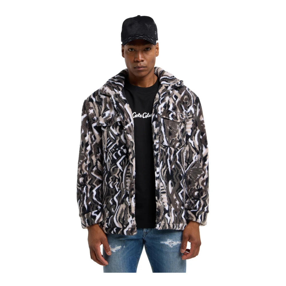 carlo colucci Gezellige Teddy Jas Black Heren