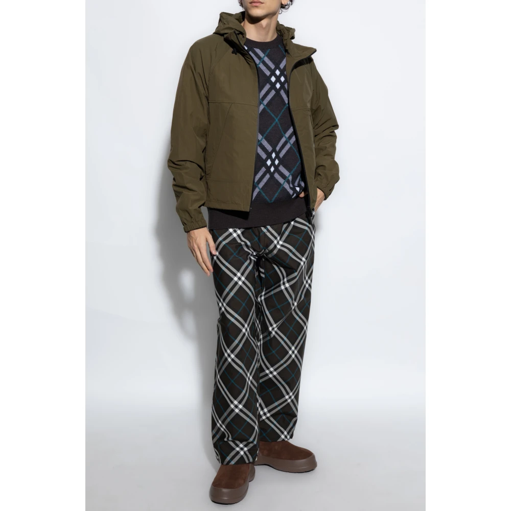 Burberry Capuchonjas Green Heren