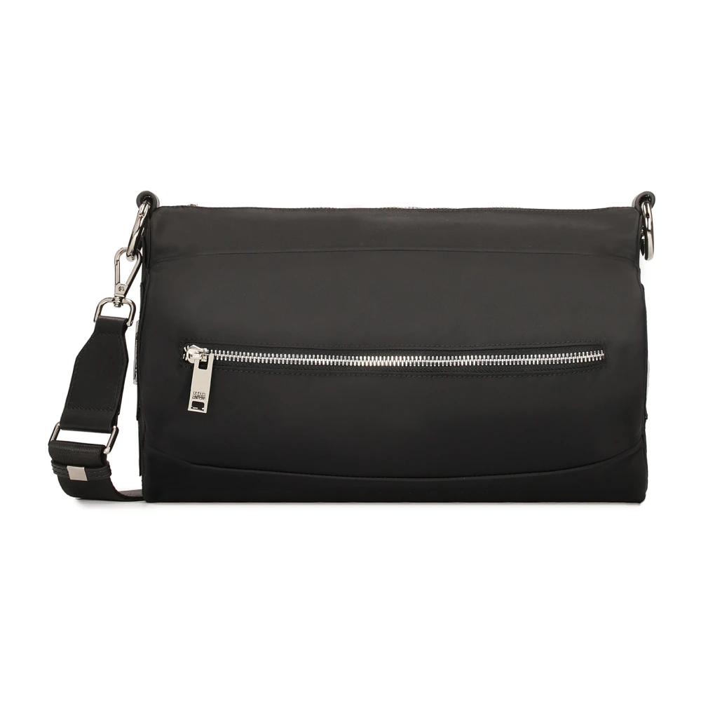 Kazar Studio Zwarte nylon schoudertas Black Dames