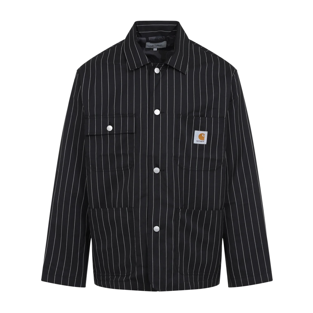 Carhartt WIP Zwarte Streep Seaton Blazer Black Heren