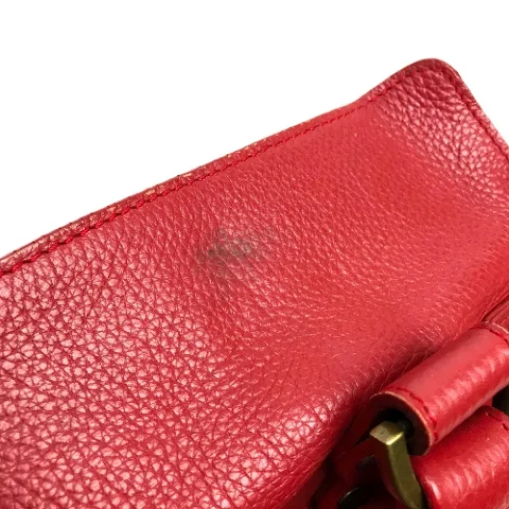 Mulberry Pre-owned Leather handbags Red Dames