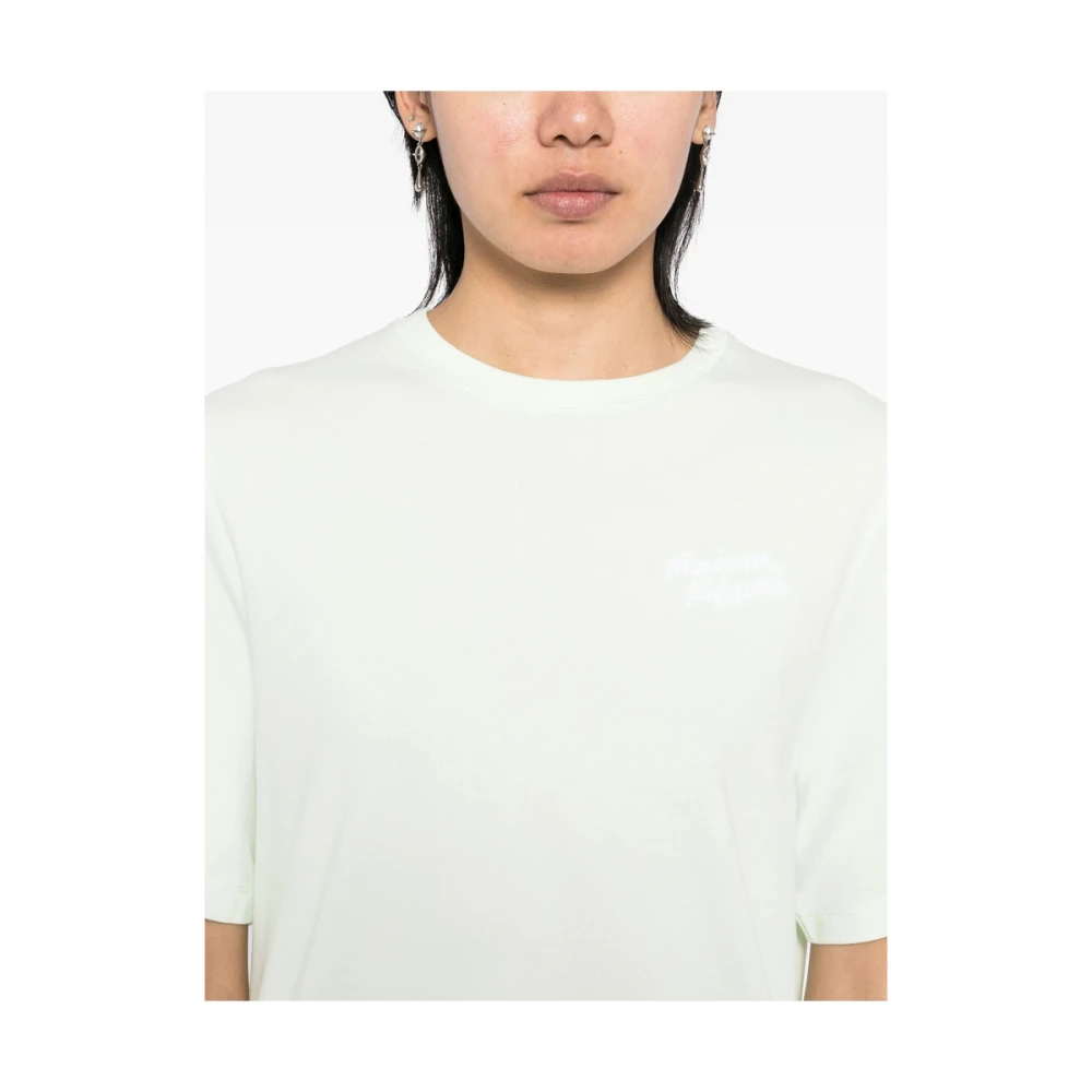 Maison Kitsuné Mint Green Crew Neck T-shirt Green Dames