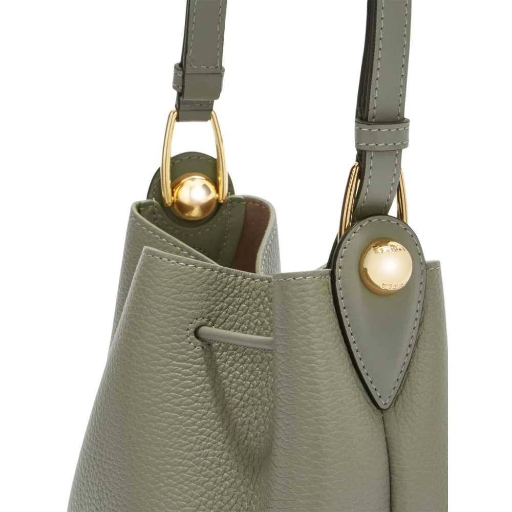 Furla Groene Trekkoord Schoudertas Green Dames