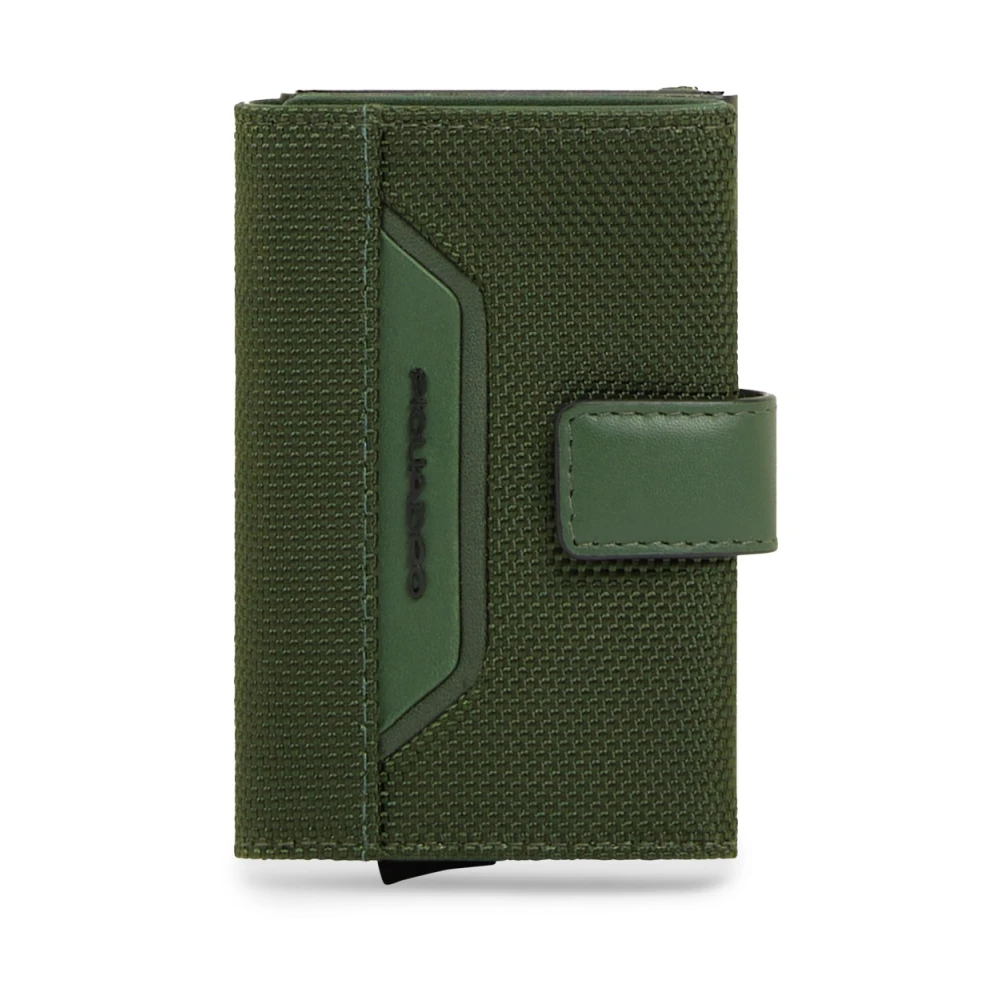 Piquadro Homme Vert Accessoires, Taille: One Size Porte-Cartes Pop-Up