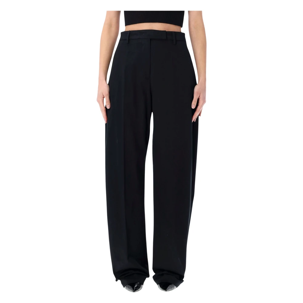 Thelatest Women's Black Dina Tailored Trousers - Wide Trousers - Xs - Trousers