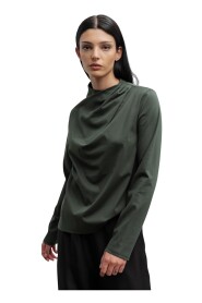 Jade jersey bluzka w kolorze armii zielony