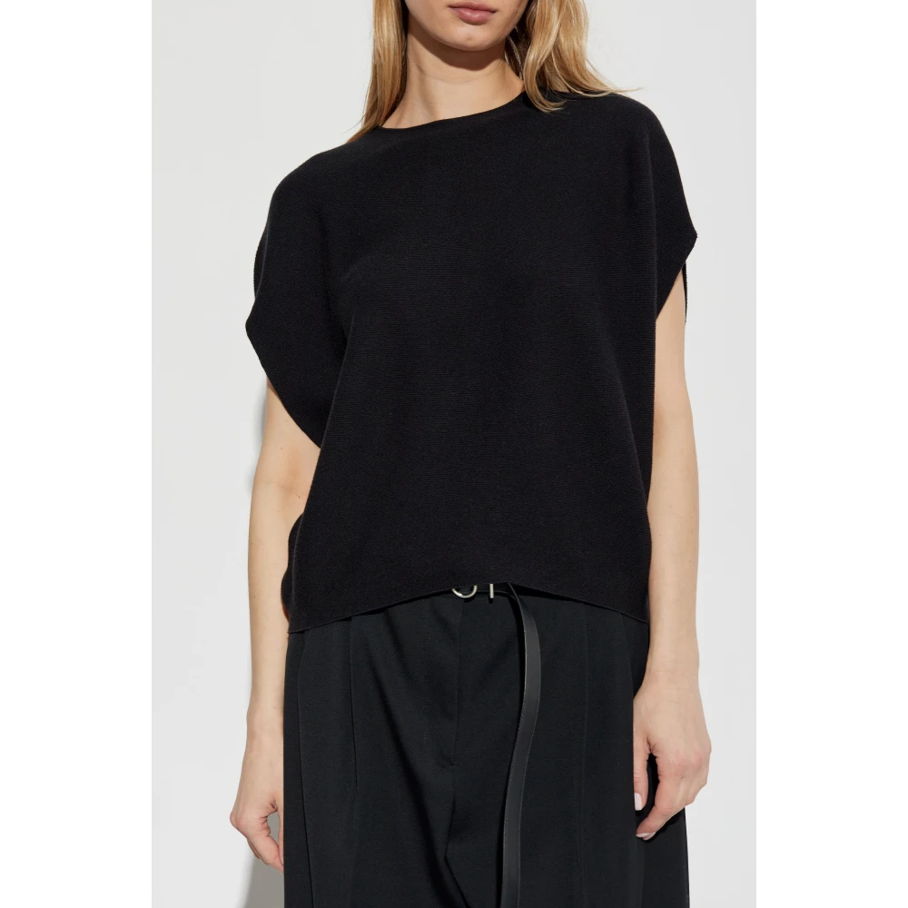 Emporio Armani Ronde hals trui Black Dames