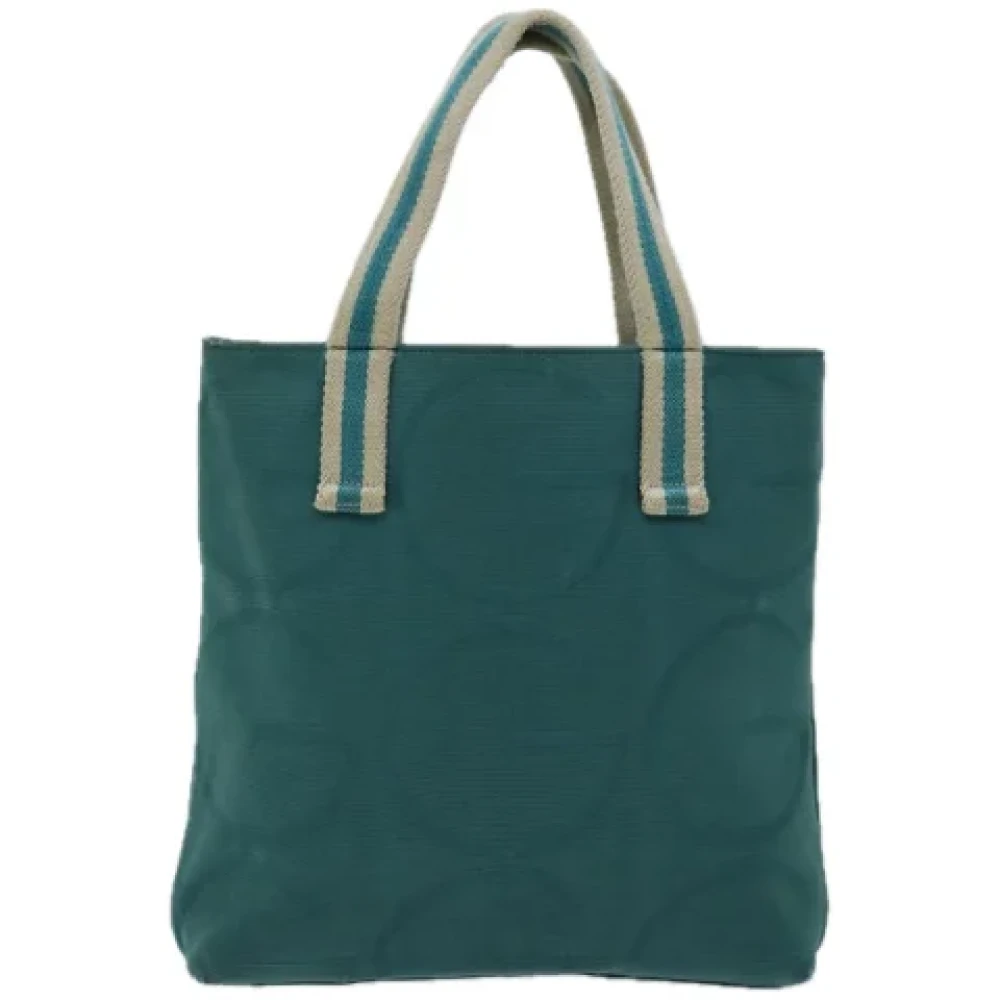 Gucci Vintage Pre-owned Canvas handbags Blue Dames
