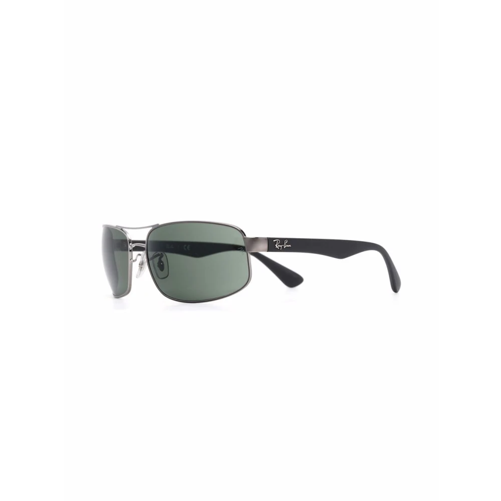 Ray-Ban Men's Gray Rectangular Sunglasses - Sunglasses - 61 Mm - Accessories