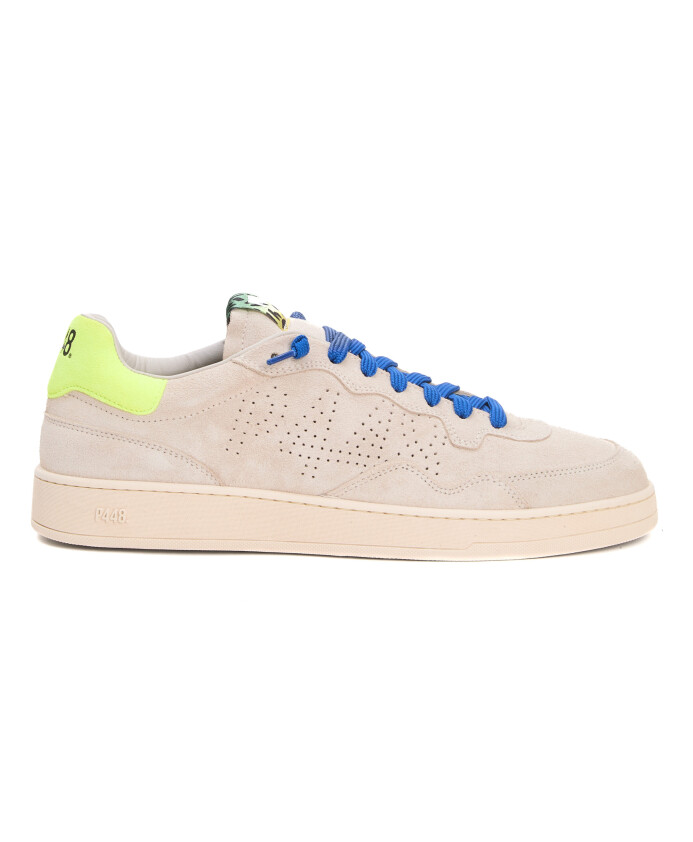 sneakers-beige-en-daim-bleu-jaune-insert