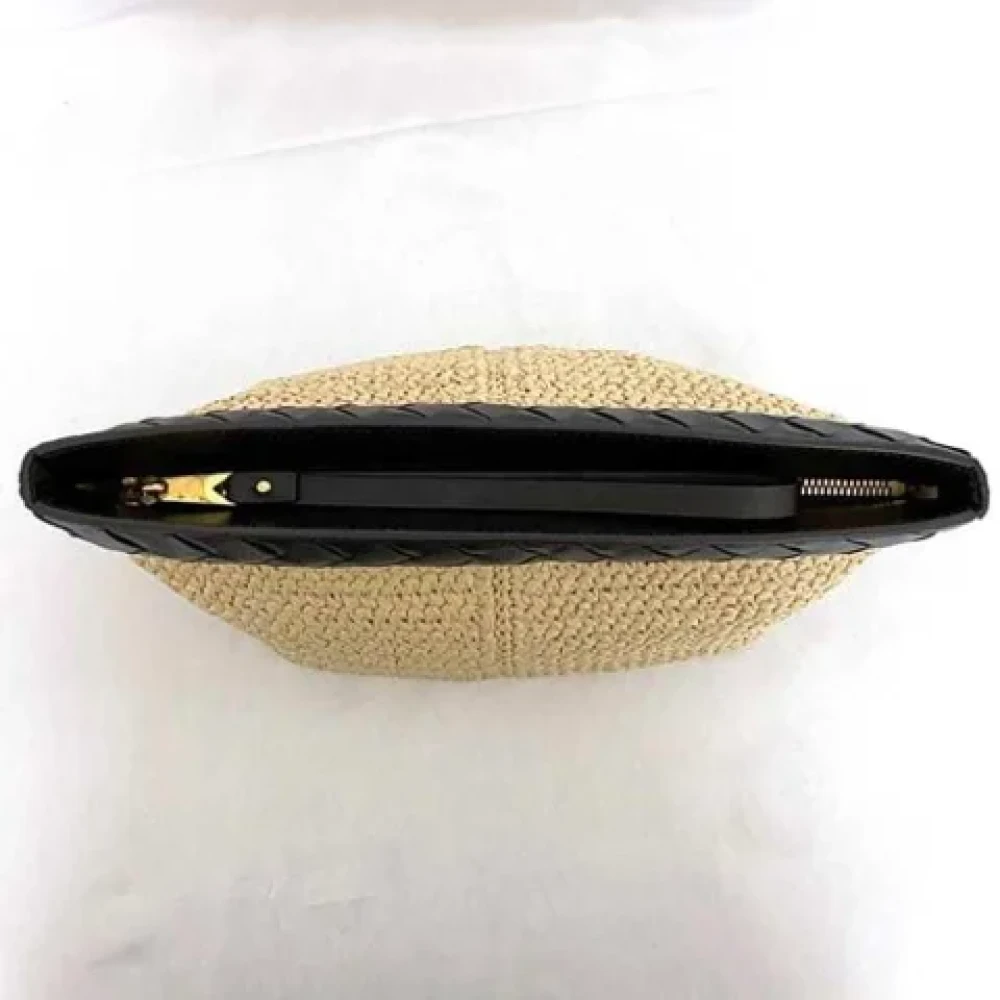 Bottega Veneta Vintage Pre-owned Fabric clutches Beige Dames