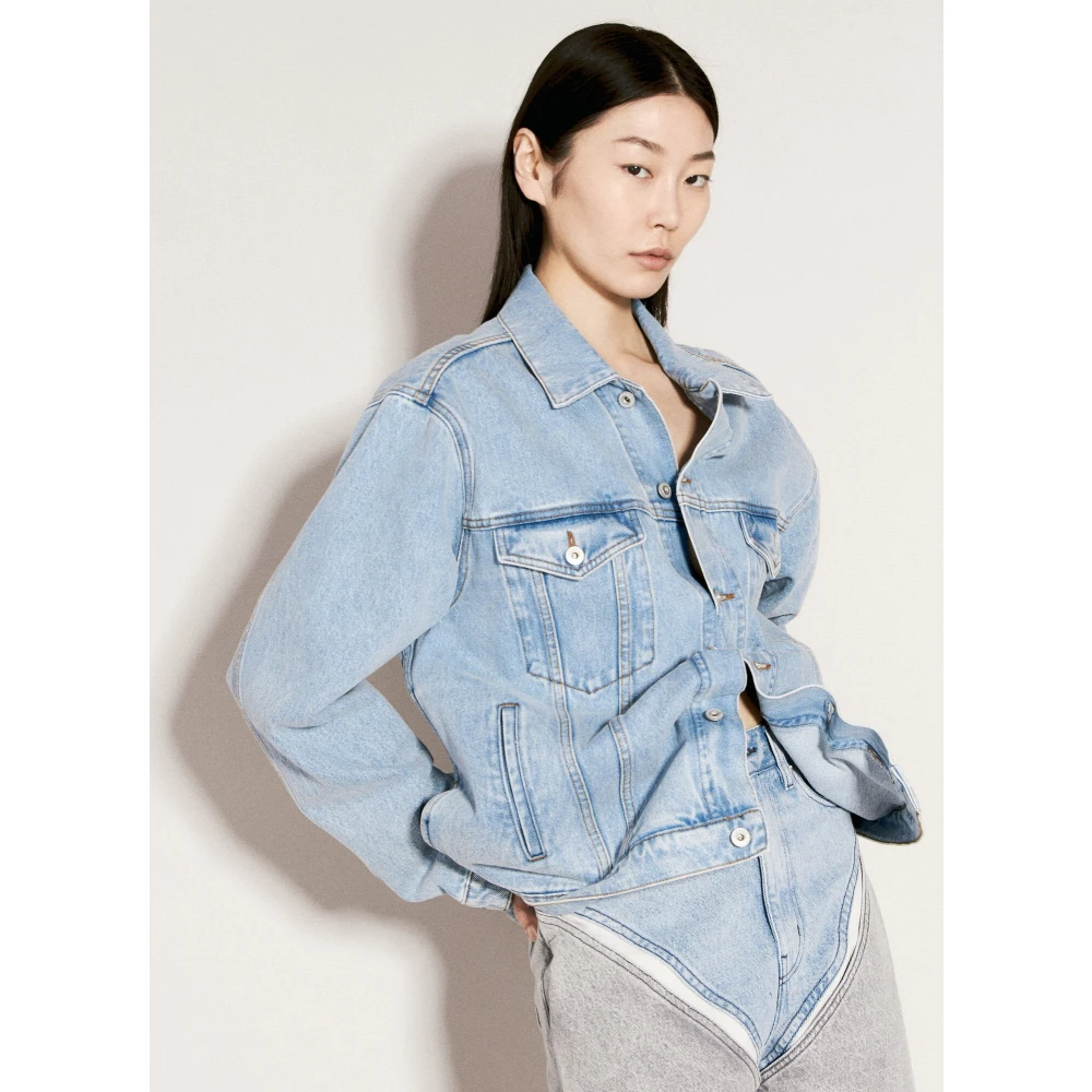 Y Project Wire Denim Jacket Blue Dames