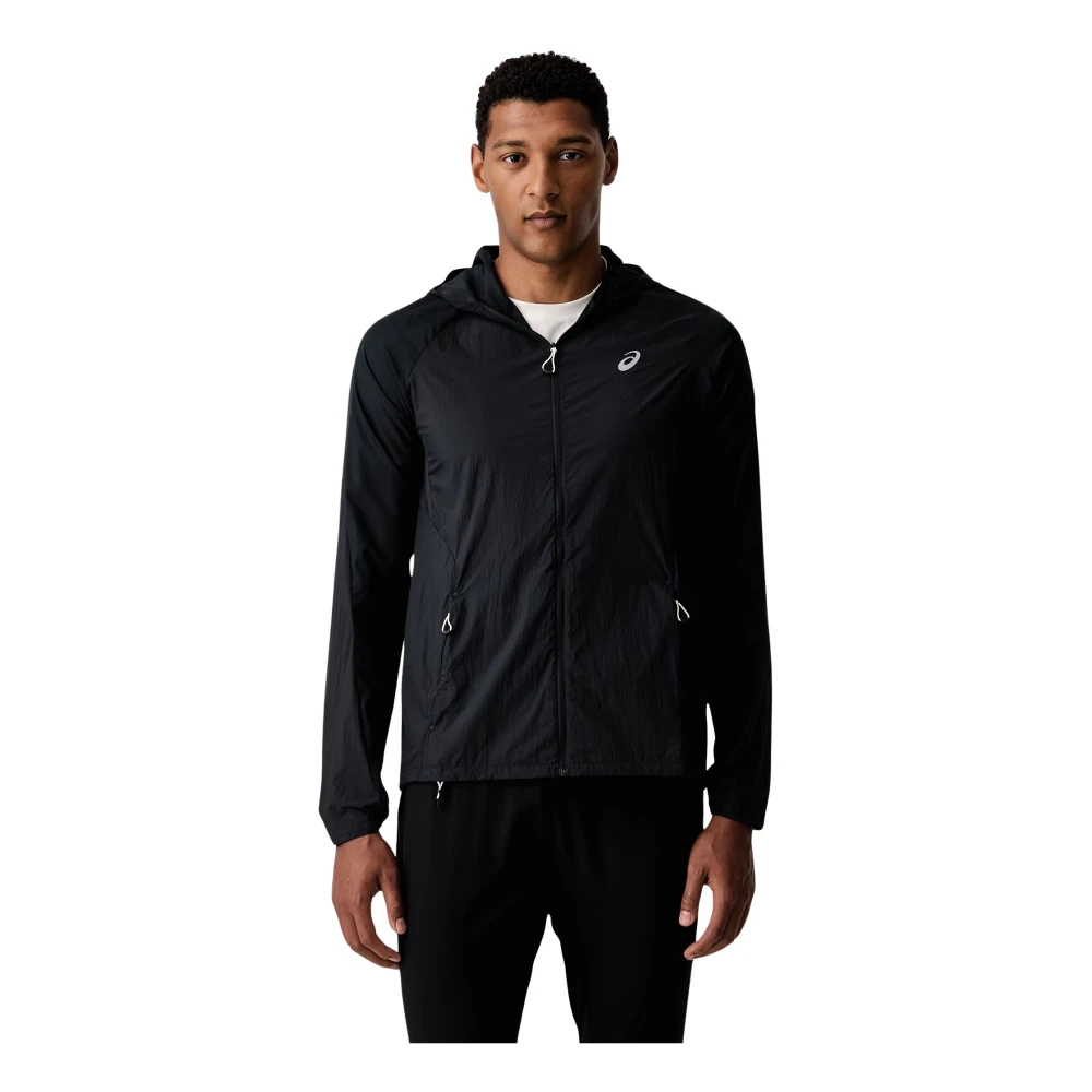 Asics Uomo Noir Road Packable Jacket Nero - Immagine 5