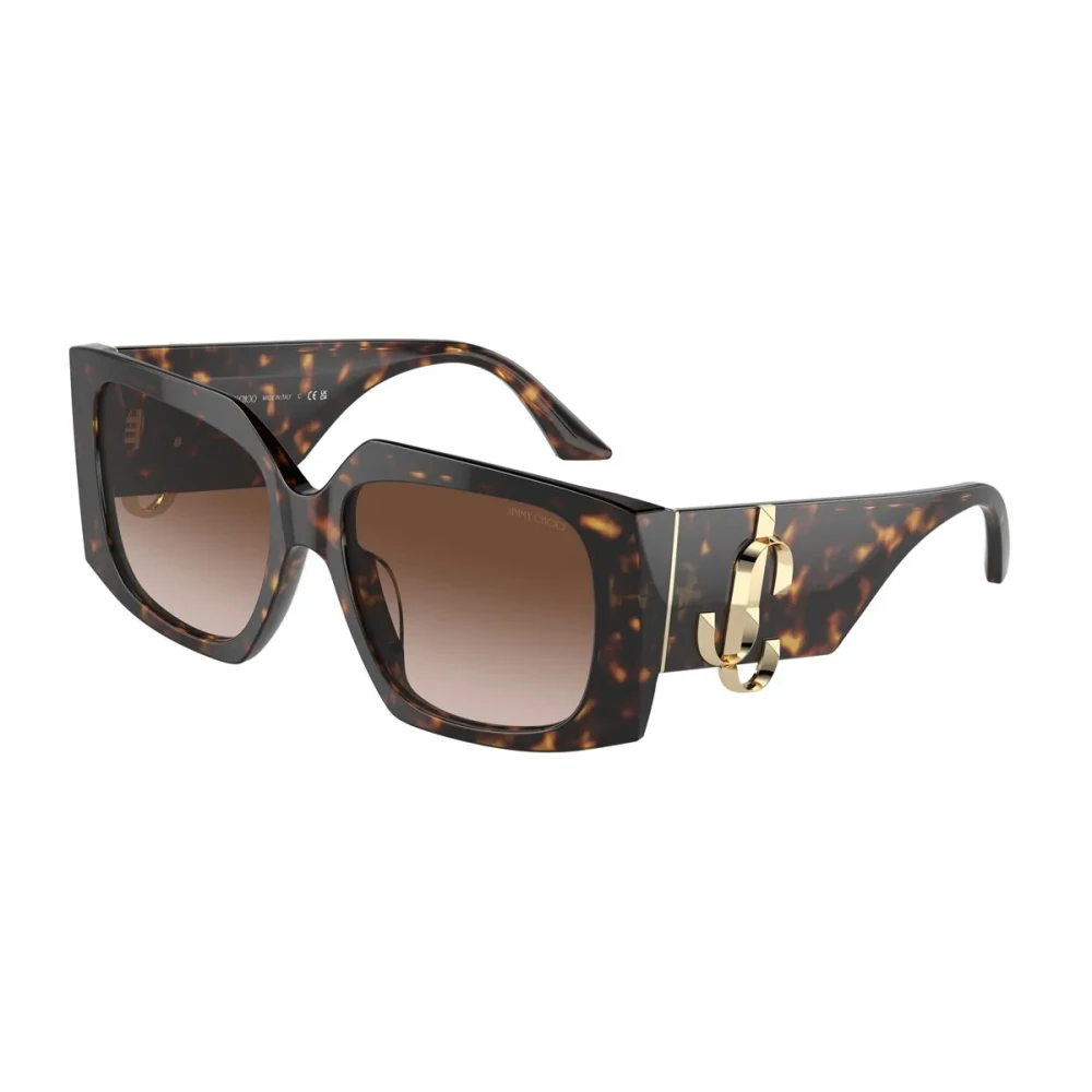 Jimmy Choo Women's Brown Sunglasses, 55 Mm, Butterfly Style Sunglasses