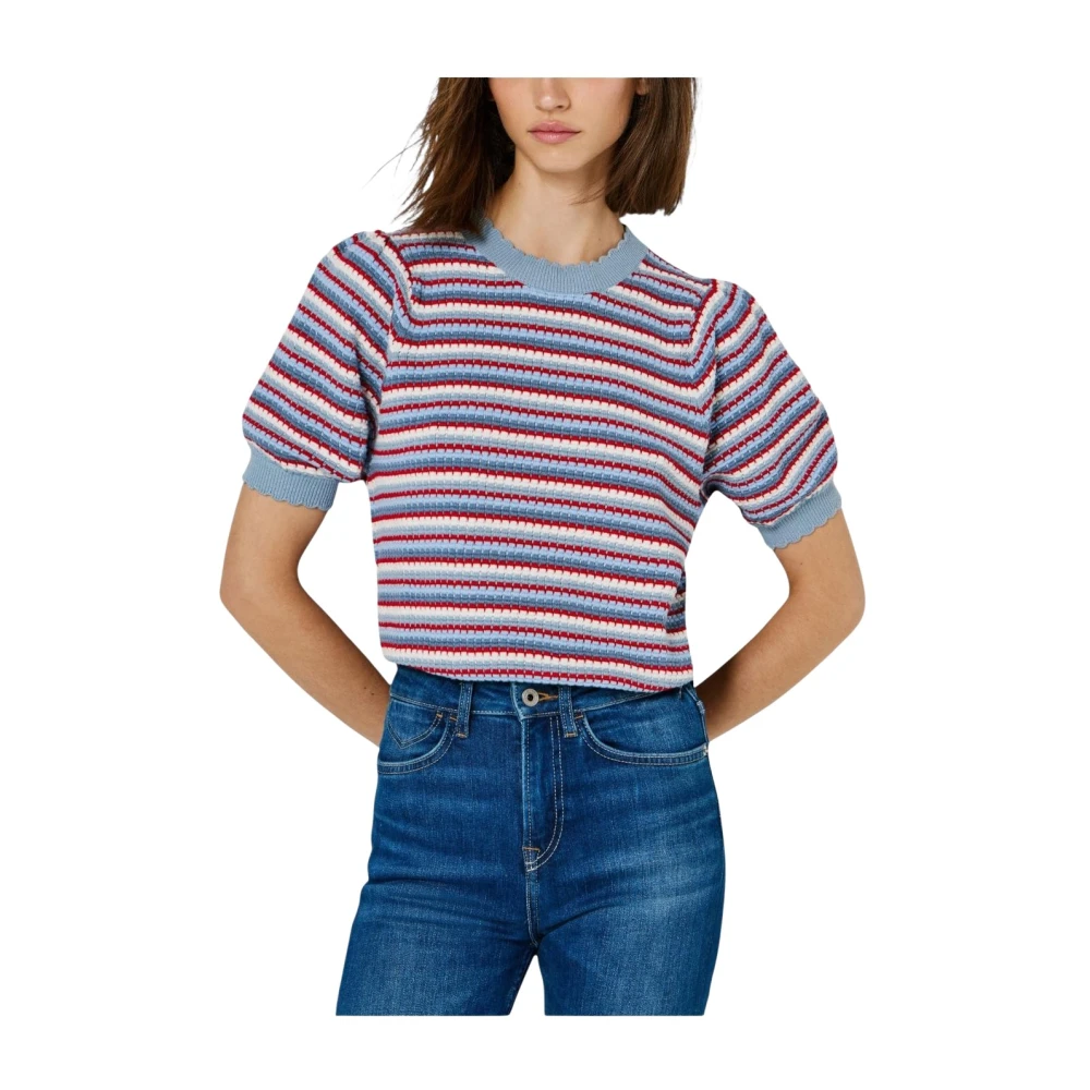Pepe Jeans Women's Multicolor Kamia Jumper - Round-Neck Knitwear - L - Knitwear