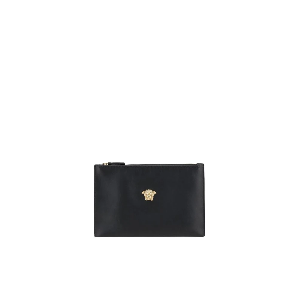 Versace Medusa Head Leren Pouch Tas Black
