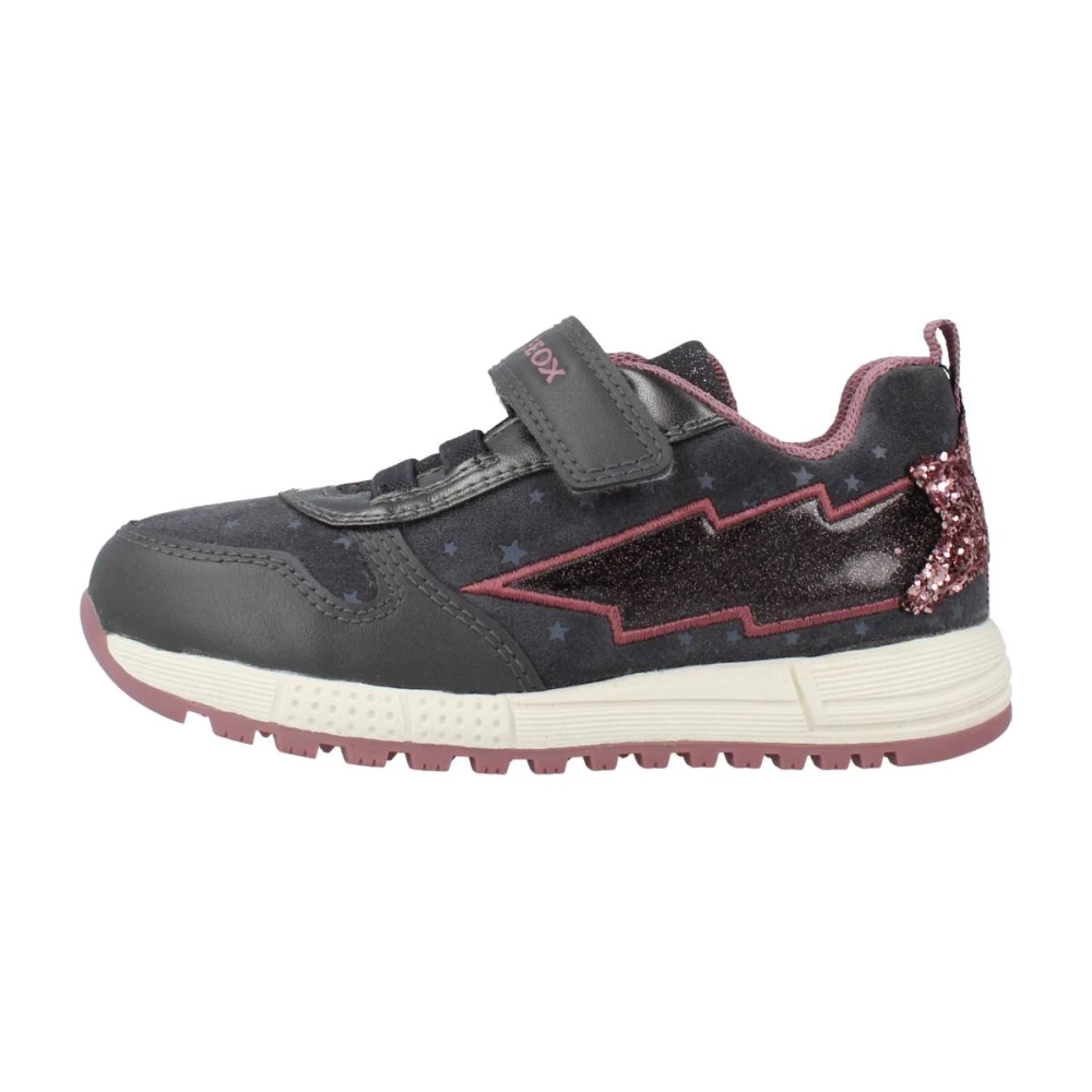 Geox Meisjes Grijs Stijlvolle Sneakers