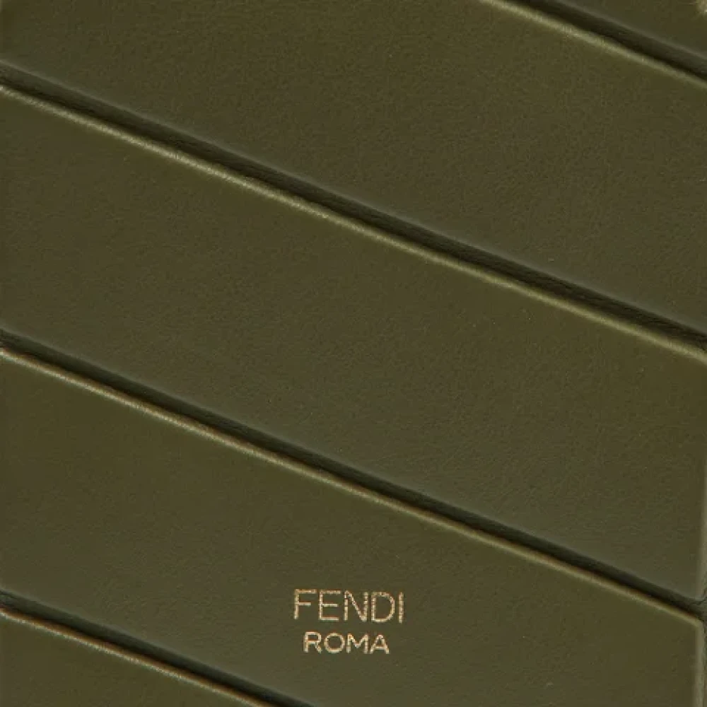 Fendi Vintage Pre-owned Leather belts Green Dames