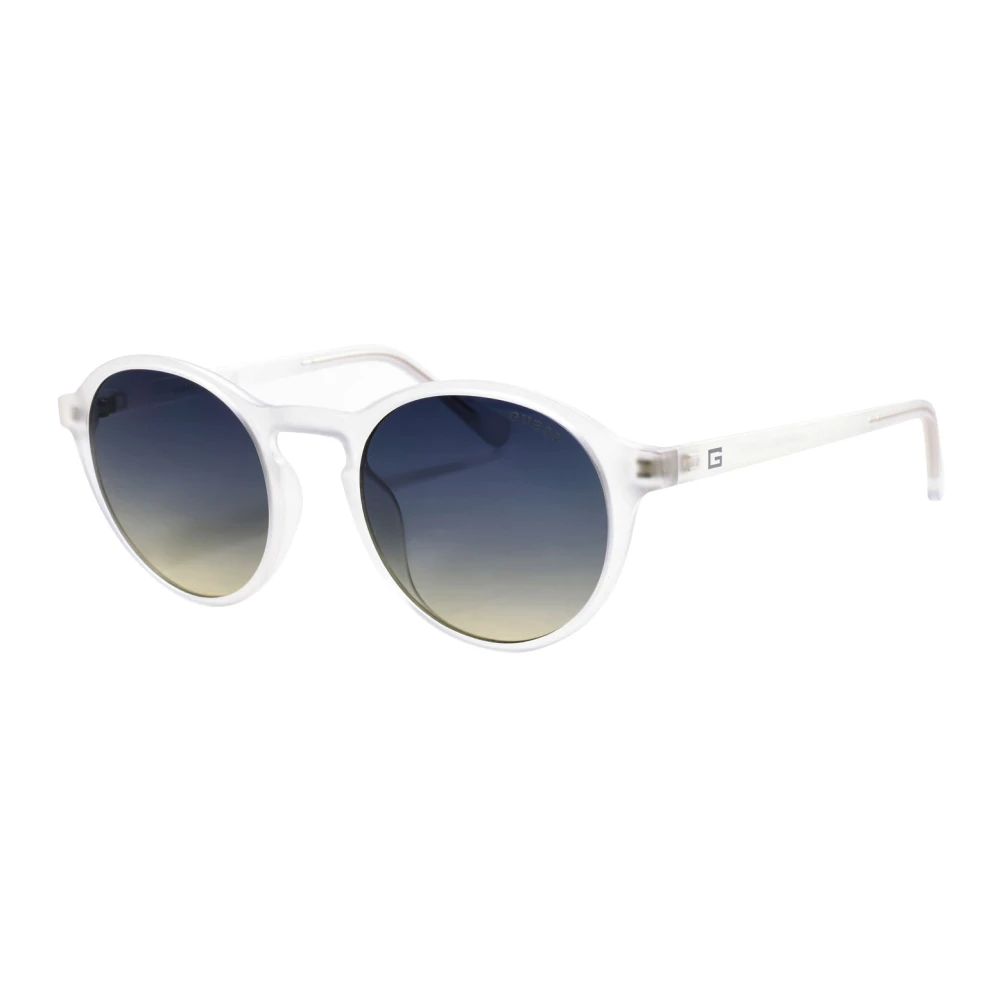 Guess Women's White Round Acetate Sunglasses - Sunglasses - One Size - Accessories
