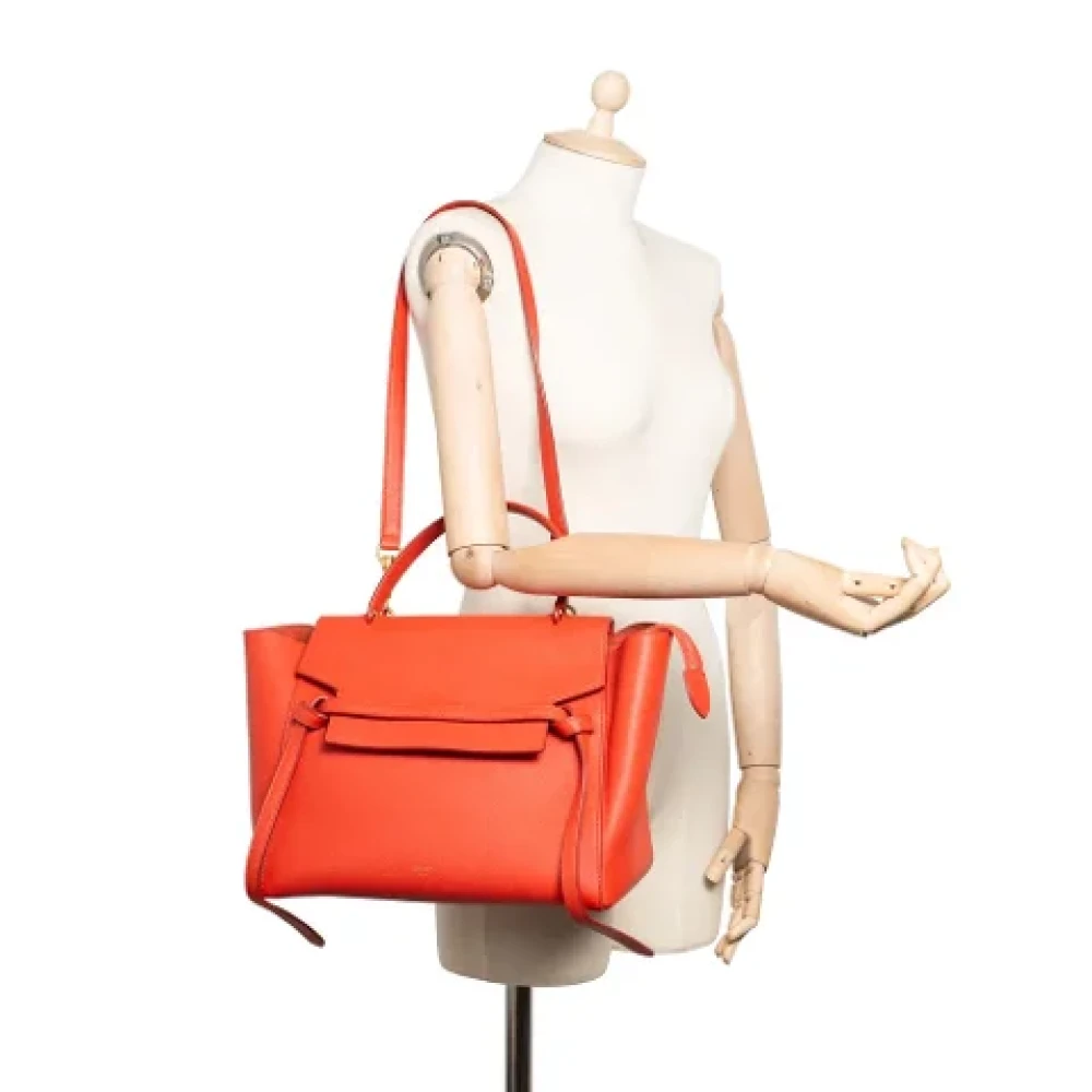 Celine Vintage Pre-owned Leather celine-bags Red Dames