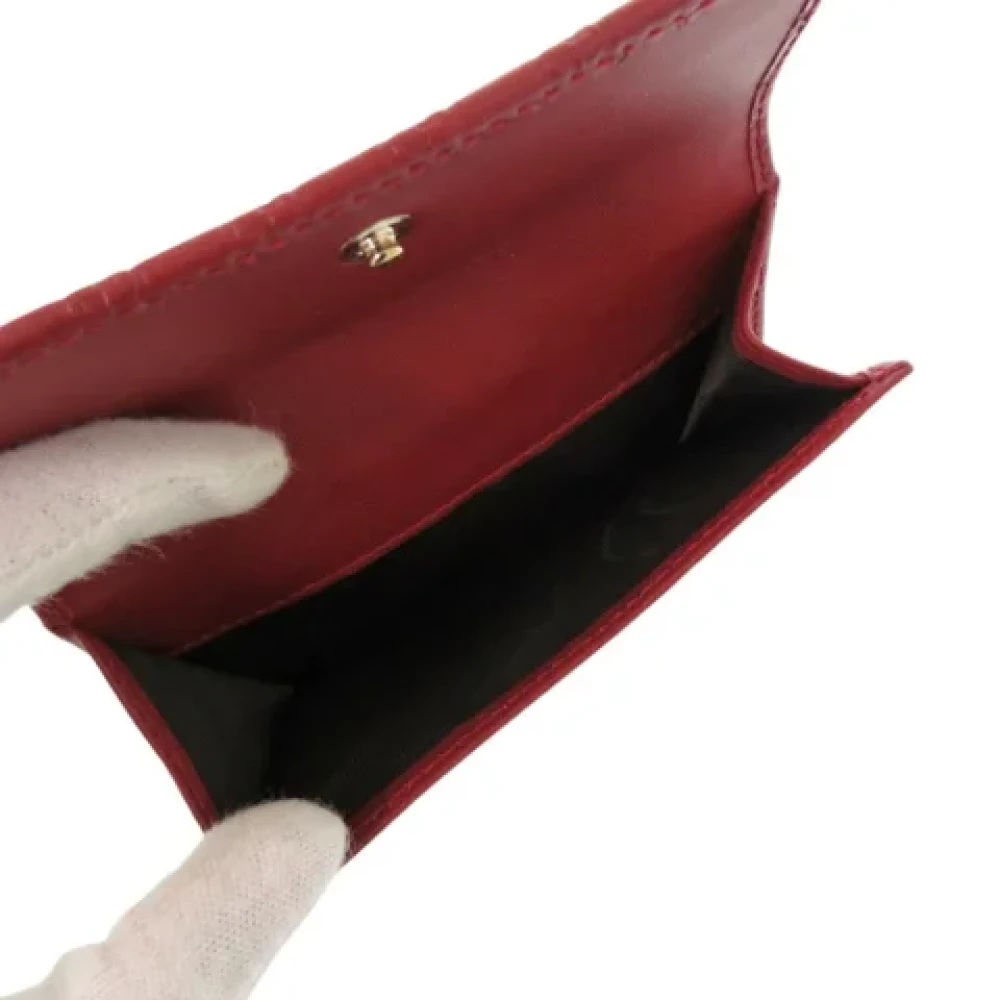 Gucci Vintage Pre-owned Leather wallets Red Dames