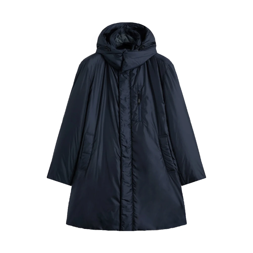 Aspesi Nylon Parka in Navy Blue Heren