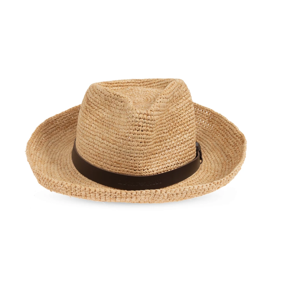 Emporio Armani Strohoed Beige Dames