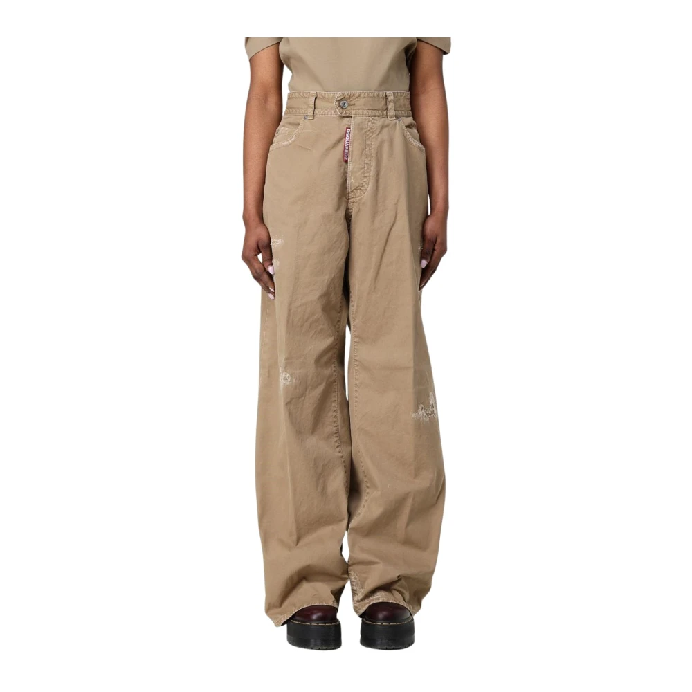 Trousers > Wide Trousers - - Dsquared2 - Modalova