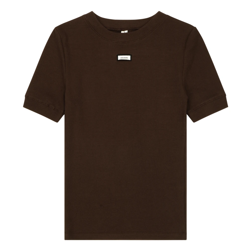 Entire Studios Femme Marron Tops, Brun, Taille: 42 Fr Lounge Tee