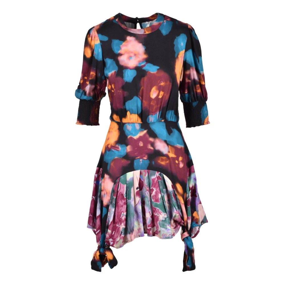 Mar De Margaritas Bloemen Viscose Jurk Multicolor Dames