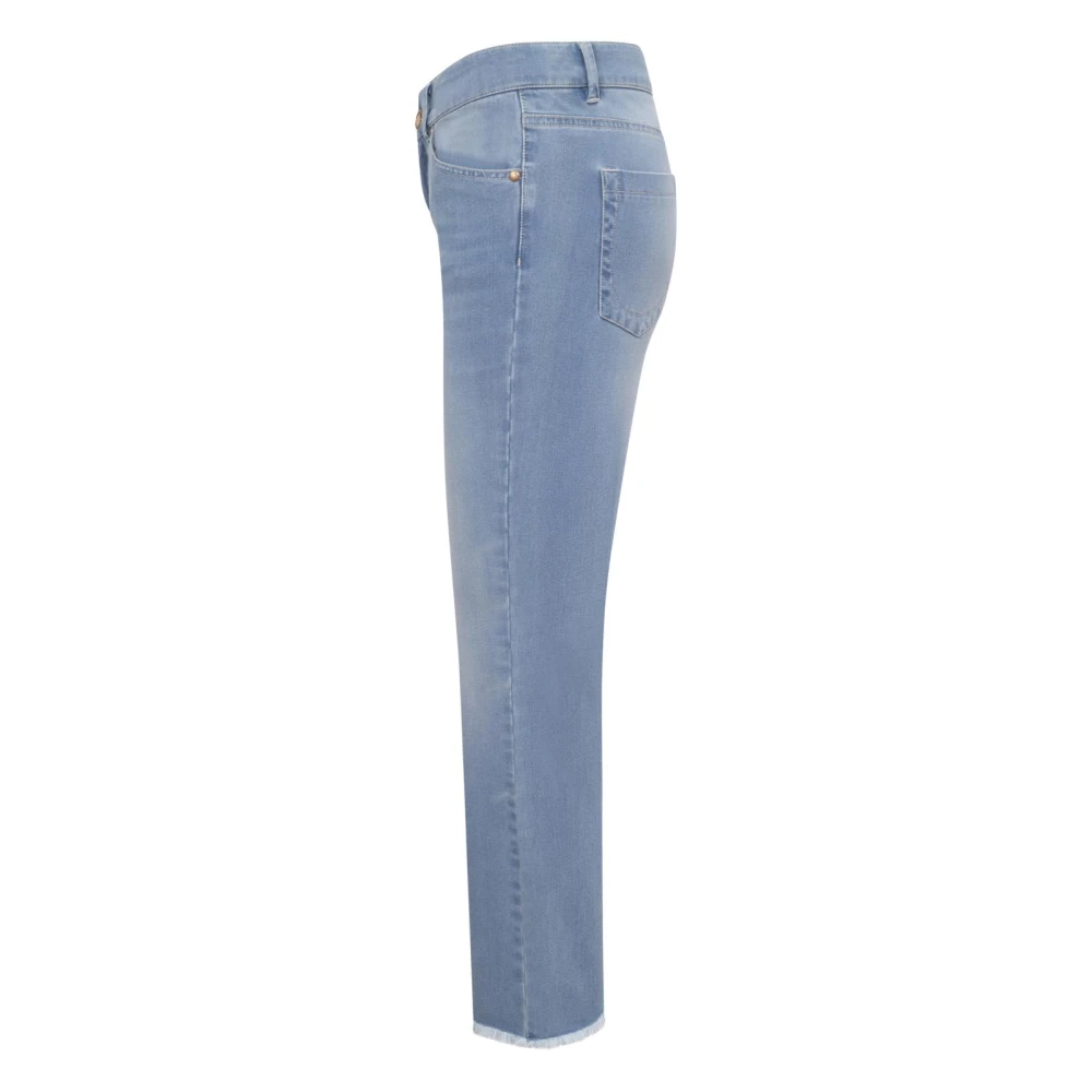 Seductive Claire Cropped Denim Jeans Blue Dames