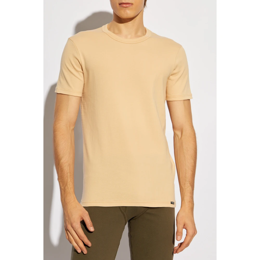 Tom Ford T-shirt uit de 'Underwear' collectie Beige Heren