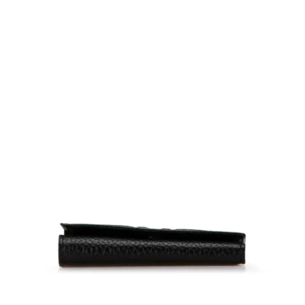 Salvatore Ferragamo Pre-owned Leather key-holders Black Dames