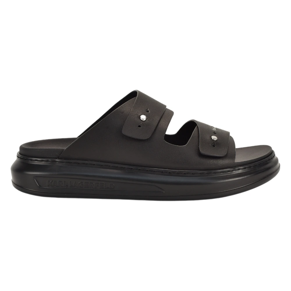 Karl Lagerfeld Black Sliders, Male, 8 Uk, Kapri Sliders