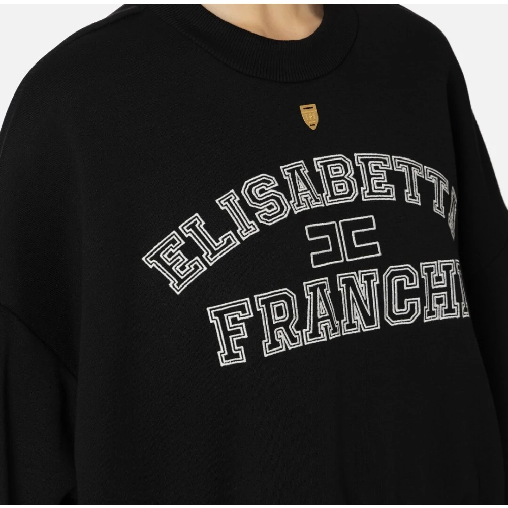 Elisabetta Franchi Stijlvolle Sweater Collectie Black Dames