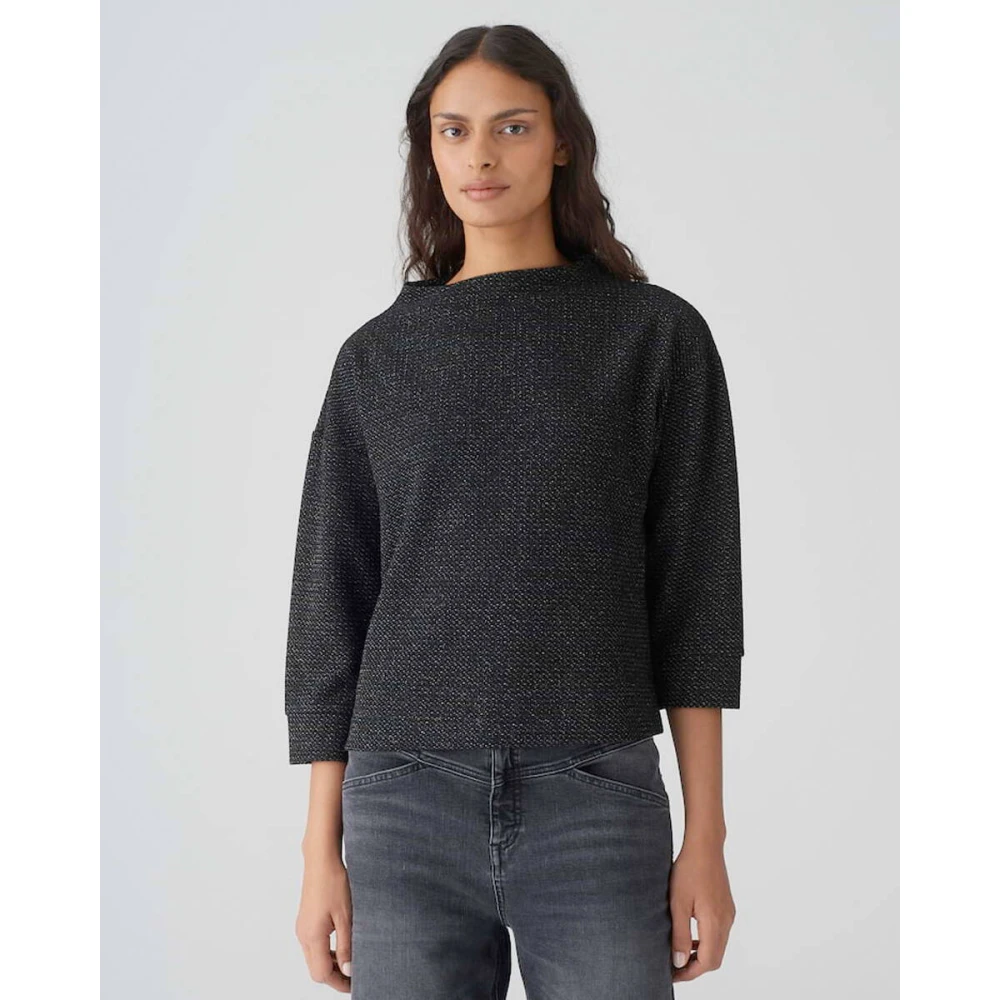 Opus Stijlvolle Sweatshirt Gesche Black Dames