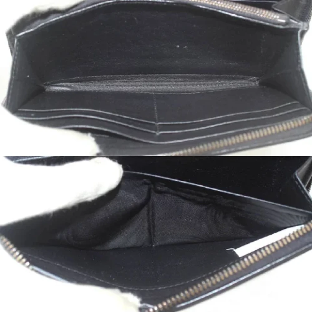 Bottega Veneta Vintage Pre-owned Fabric wallets Black Dames