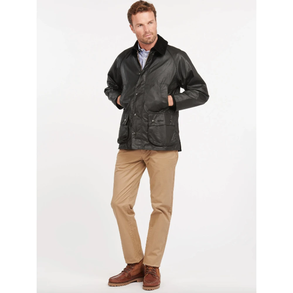 Barbour Zwarte Bedale Gewaxte Jas Black Heren