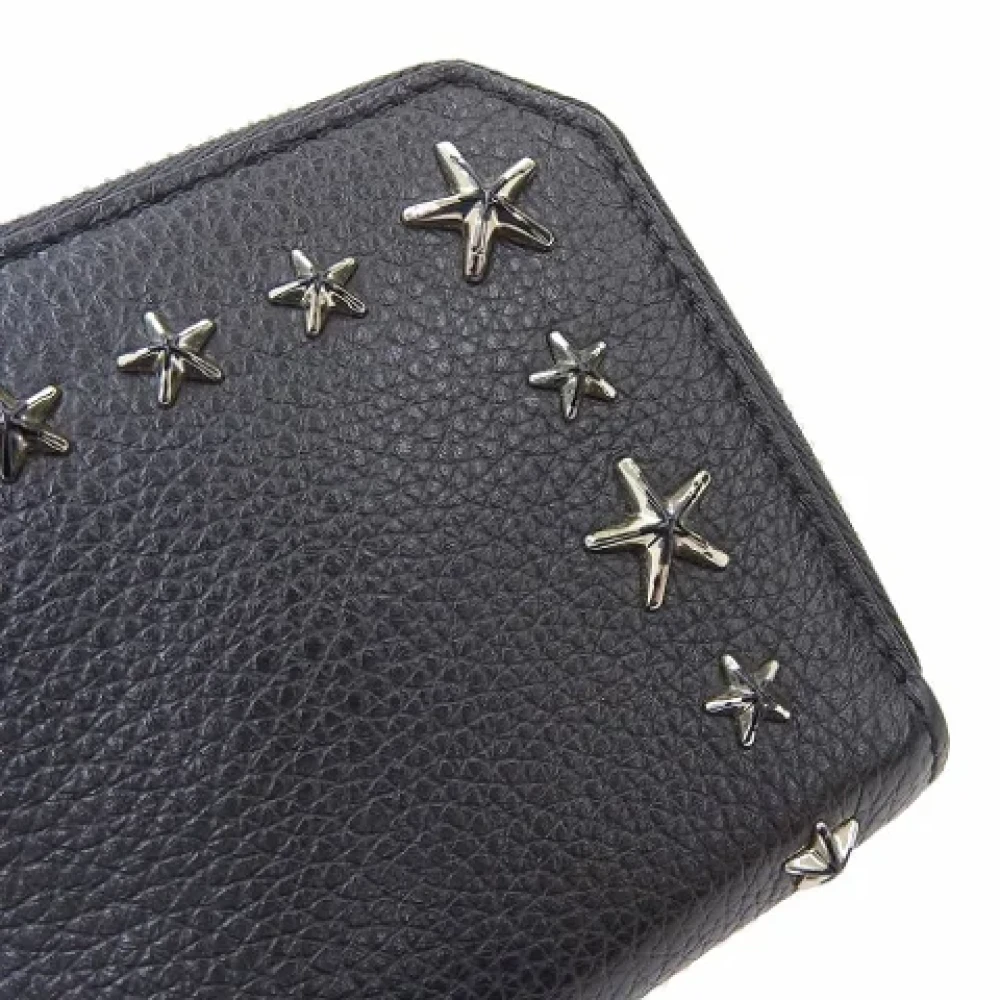 Jimmy Choo Pre-owned Leather wallets Black Dames