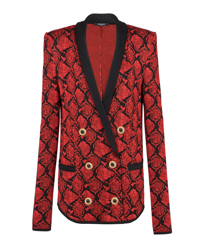 cardigan-a-bouton-imprime-python