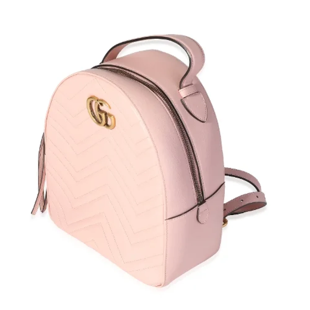 Gucci Vintage Pre-owned Leather backpacks Pink Dames