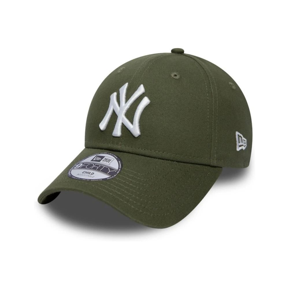 New era cap League essential 9 Forty olijfgroen wit Pet Katoen