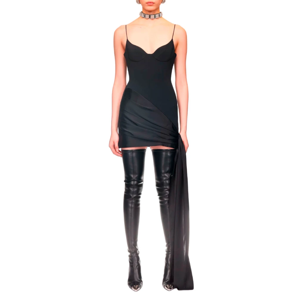David Koma Korte jurken met Pf23Dk55D model Black Dames