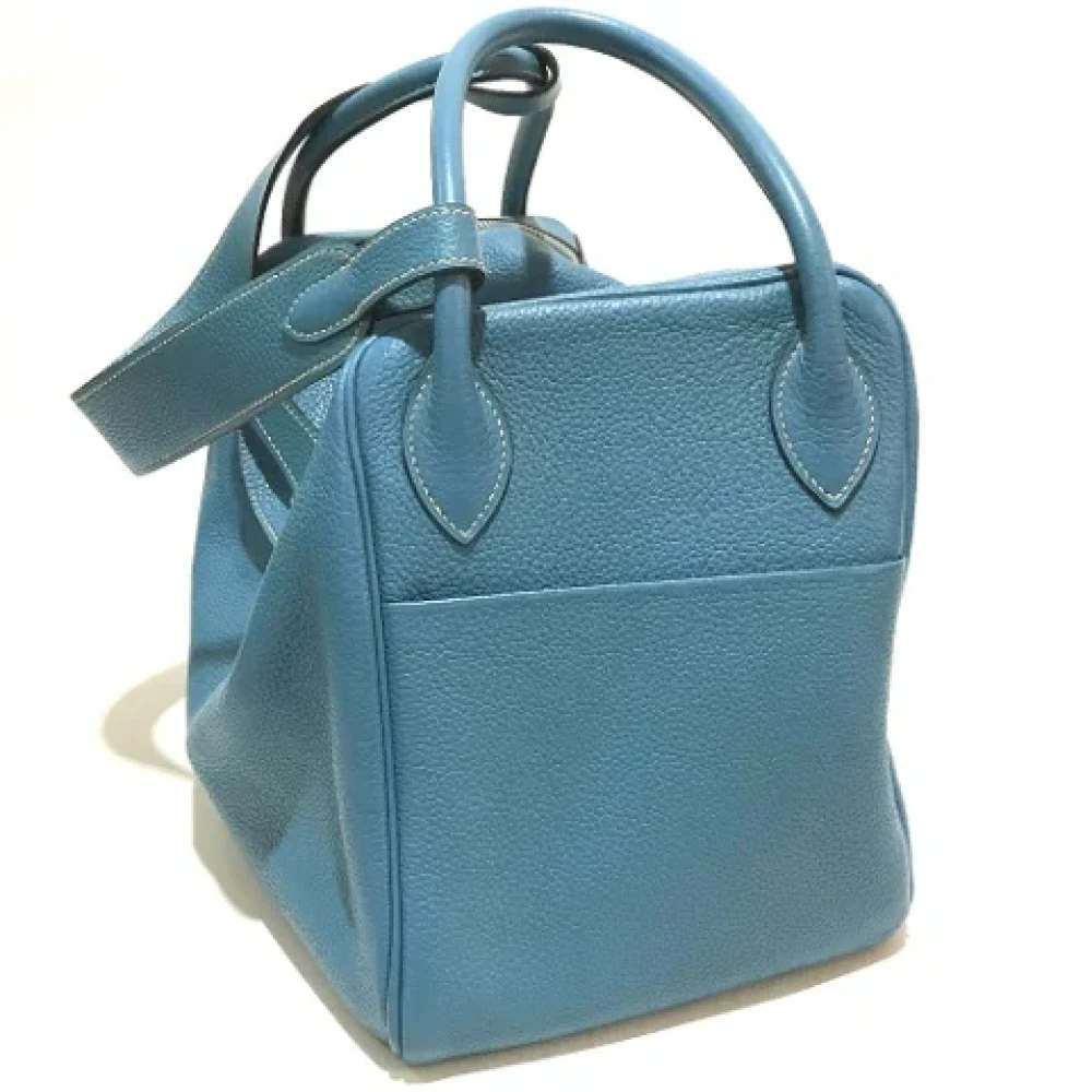 Hermès Vintage Pre-owned Leather handbags Gray Dames