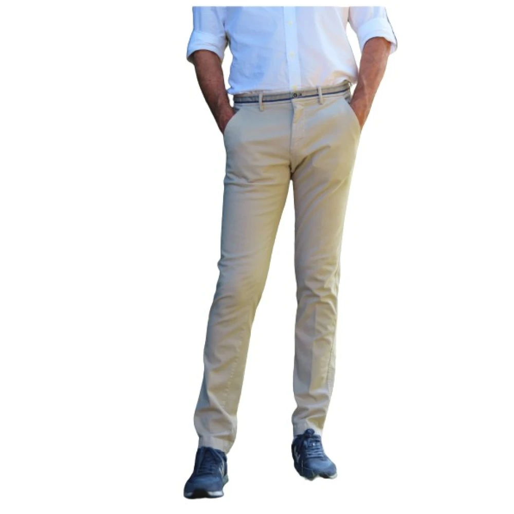 Mason's Slim Fit Chino Broek Beige Heren