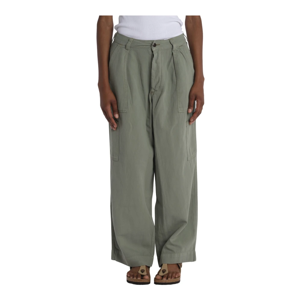 Bellerose Pepin Cargo Wide Broek Green Dames