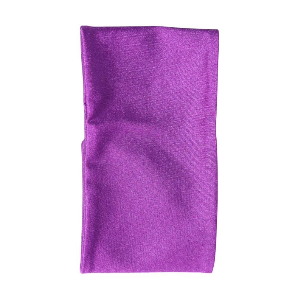 Dolce & Gabbana Women's Purple Stretch Neck Warmer Scarf