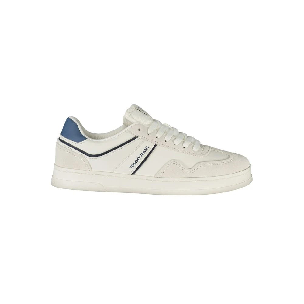 Tommy Hilfiger Men's White Sneaker Polyethylene Sporty Elegance